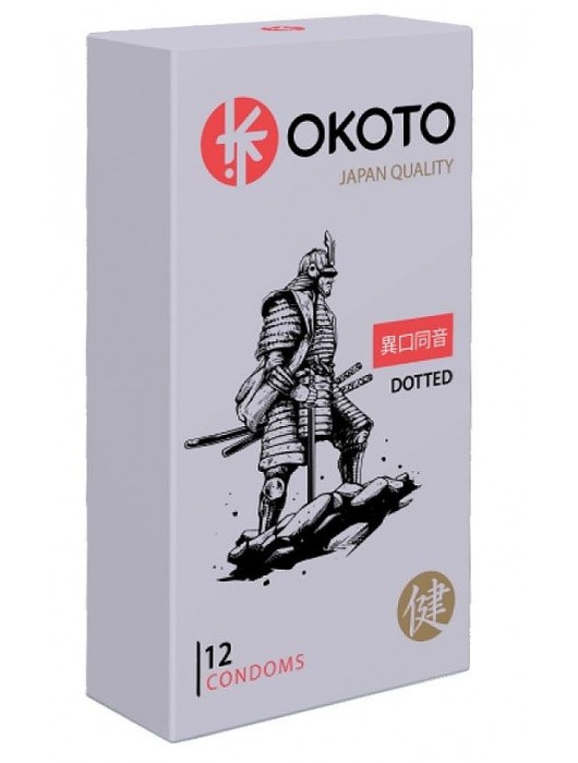 Точечные презервативы OKOTO Dotted - 12 шт. - Sitabella - купить с доставкой в Рубцовске