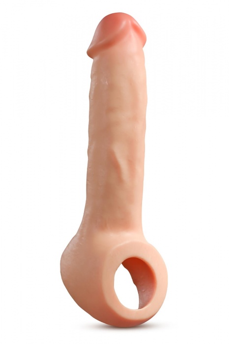Телесная насадка-удлинитель Thrive 8.75 Inch Realistic Penis Extender Sleeve - 22,2 см. - Blush Novelties - в Рубцовске купить с доставкой