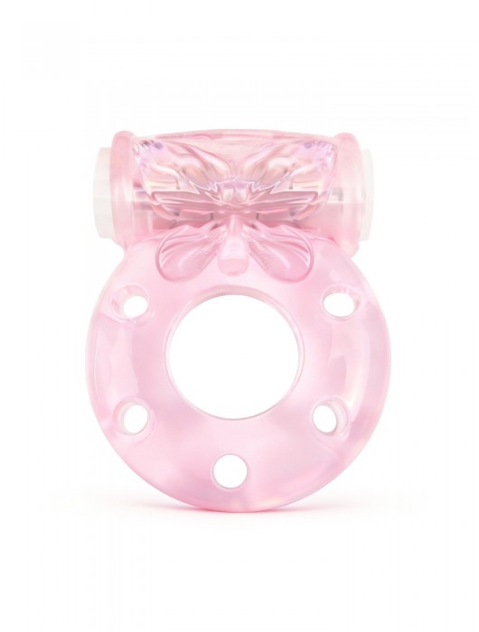 Розовое эрекционное виброкольцо с бабочкой - 1137 - в Рубцовске купить с доставкой