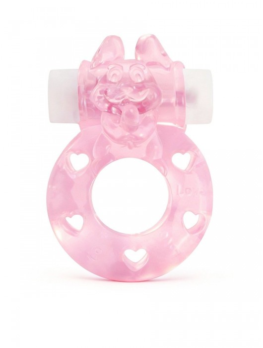 Розовое эрекционное виброкольцо в форме зайчика - 1137 - в Рубцовске купить с доставкой