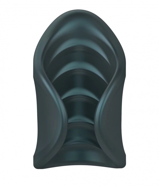 Серый сквозной мастурбатор с вибрацией Manwan Starter - Manwan - в Рубцовске купить с доставкой