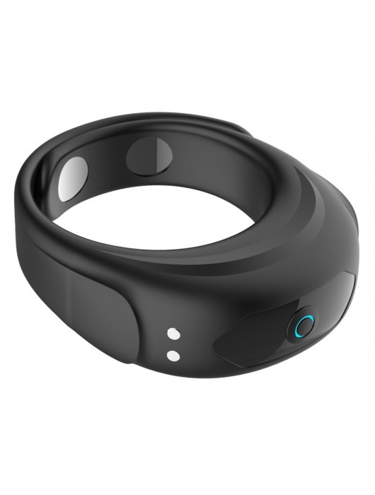 Черное эрекционное виброкольцо на ремешках - Boys of Toys - в Рубцовске купить с доставкой