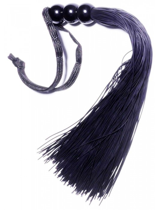 Черная силиконовая плетка - 25,4 см. - Boys of Toys - купить с доставкой в Рубцовске