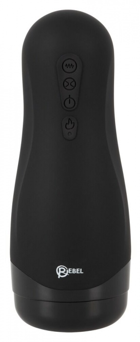 Черный вибромастурбатор с подогревом Masturbator with 3 Functions - Orion - в Рубцовске купить с доставкой