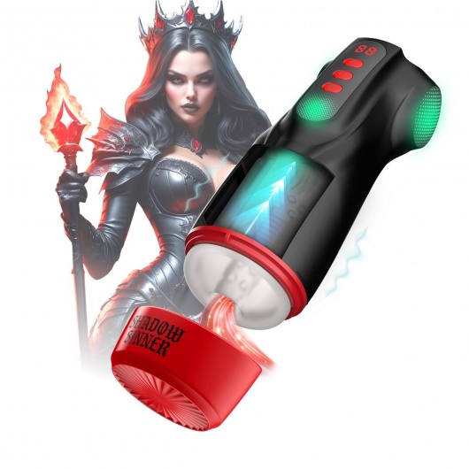 Интерактивный мастурбатор Raven с вакуумом, вибрацией и подсветкой - Shots Media BV - в Рубцовске купить с доставкой