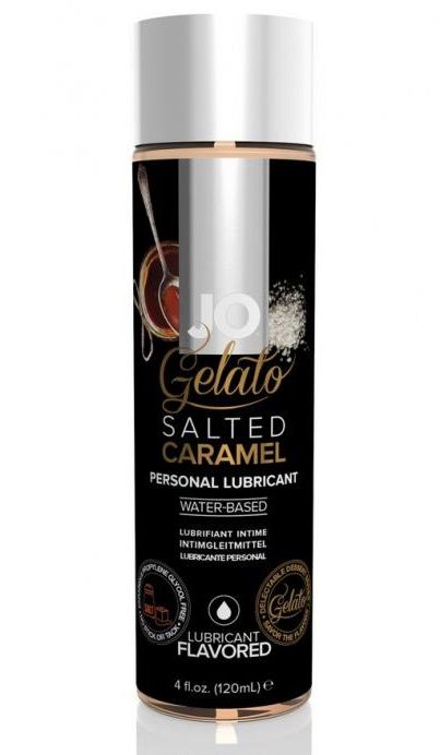 Лубрикант с ароматом солёной карамели JO GELATO SALTED CARAMEL - 120 мл. - System JO - купить с доставкой в Рубцовске