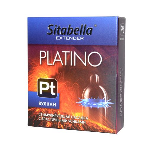 Стимулирующая насадка с усиками Platino  Вулкан - Sitabella - купить с доставкой в Рубцовске