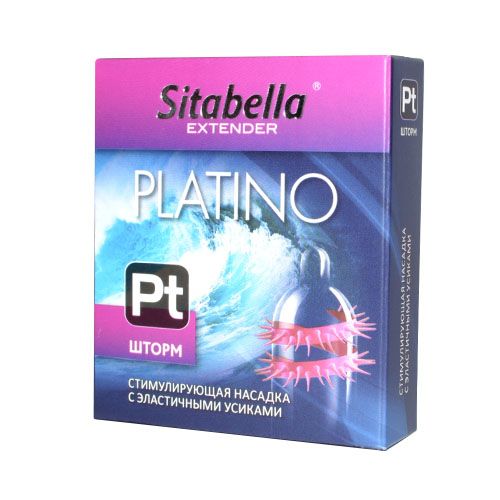 Стимулирующая насадка со спиралью из усиков Platino  Шторм - Sitabella - купить с доставкой в Рубцовске