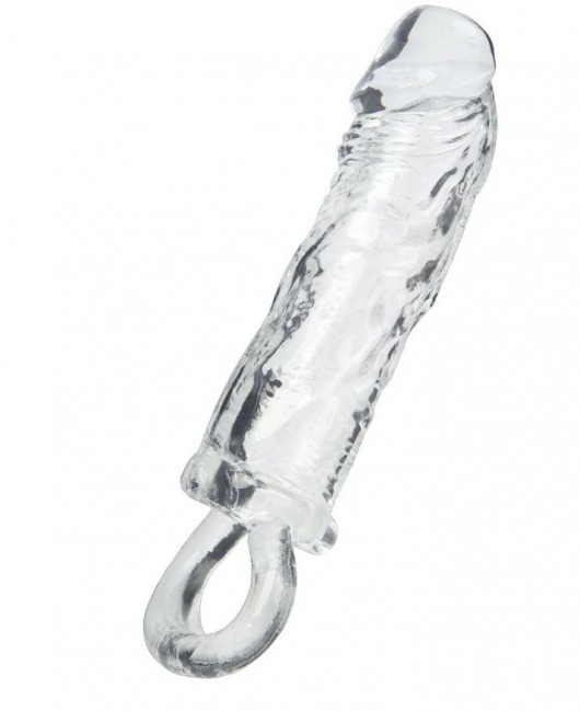 Прозрачная насадка с петлёй для фиксации - 14 см. - ToyFa - в Рубцовске купить с доставкой