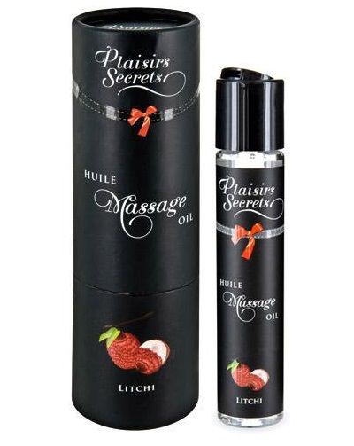 Массажное масло с ароматом личи Huile de Massage Gourmande Litchi - 59 мл. - Plaisir Secret - купить с доставкой в Рубцовске