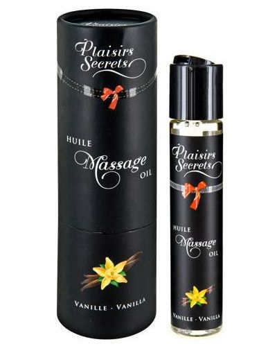 Массажное масло с ароматом ванили Huile de Massage Gourmande Vanille - 59 мл. - Plaisir Secret - купить с доставкой в Рубцовске