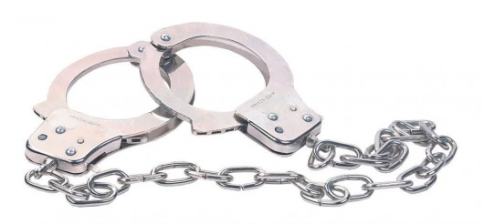 Наручники из металла с длинной цепочкой CHROME HANDCUFFS METAL HANDCUFFS W. KEY - NMC - купить с доставкой в Рубцовске