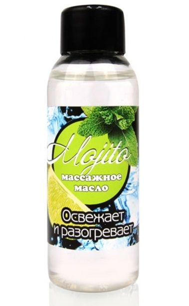 Массажное масло для тела Mojito с ароматом лайма - 50 мл. - Биоритм - купить с доставкой в Рубцовске