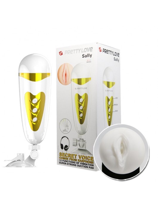 Мега-мастурбатор вагина Sally с вибрацией и голосом - Baile - в Рубцовске купить с доставкой
