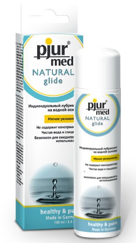 Нейтральный лубрикант на водной основе pjur MED Natural glide - 100 мл. - Pjur - купить с доставкой в Рубцовске