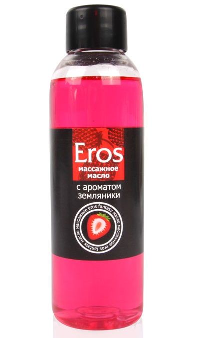 Массажное масло Eros fantasy с ароматом земляники - 75 мл. - Биоритм - купить с доставкой в Рубцовске