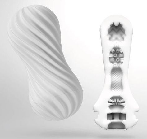 Мастурбатор FLEX Silky White с мягким рельефом - Tenga - в Рубцовске купить с доставкой