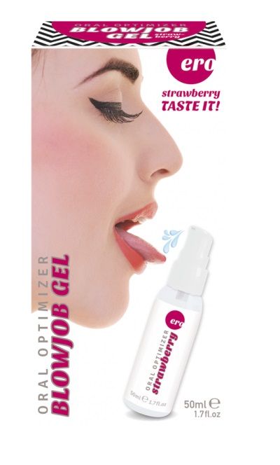 Увлажняющий гель для орального секса с ароматом клубники - 50 мл. - Ero - купить с доставкой в Рубцовске