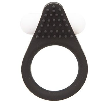 Чёрное эрекционное кольцо LIT-UP SILICONE STIMU RING 1 BLACK - Dream Toys - в Рубцовске купить с доставкой