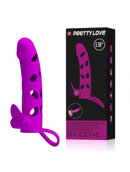 Насадка с закрытой головкой и виброэлементом для клиторального массажа - Baile - в Рубцовске купить с доставкой