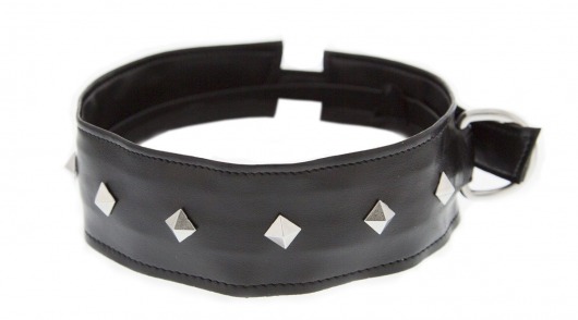 Полиуретановый ошейник с пуклями Collar with Studs - Blush Novelties - купить с доставкой в Рубцовске