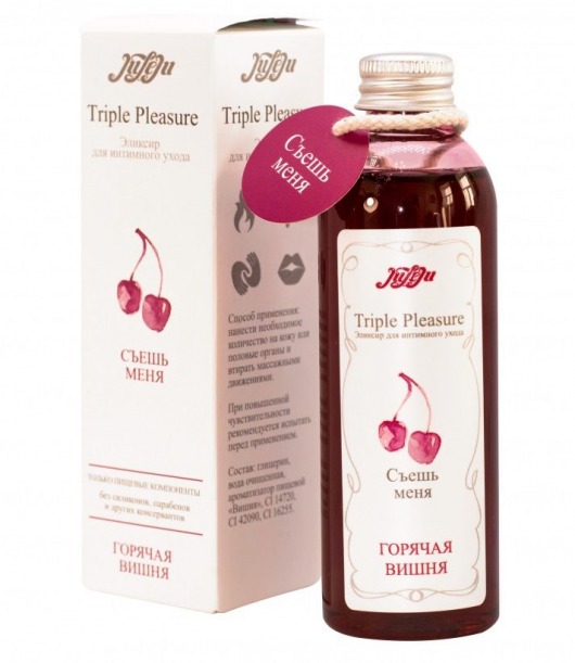 Эликсир Triple Pleasure  Горячая вишня  - 130 гр. - JULEJU - купить с доставкой в Рубцовске