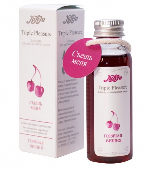 Эликсир Triple Pleasure  Горячая вишня  - 65 гр. - JULEJU - купить с доставкой в Рубцовске