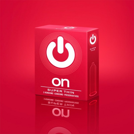 Супертонкие презервативы ON) Super Thin - 3 шт. - ON) - купить с доставкой в Рубцовске