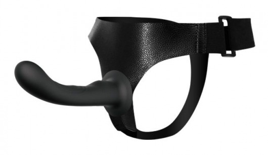 Страпон с изогнутой головкой Ultra Harness Curvy Dildo - 15,8 см. - Baile - купить с доставкой в Рубцовске