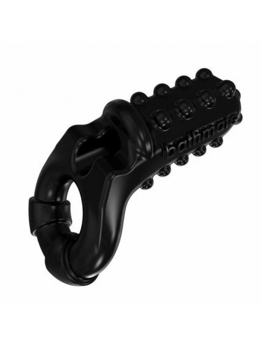 Чёрное эрекционное виброкольцо Tickle - Bathmate - в Рубцовске купить с доставкой