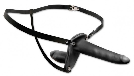 Женский страпон с вагинальной пробкой Double Penetrix Strap-on - 15 см. - Pipedream - купить с доставкой в Рубцовске