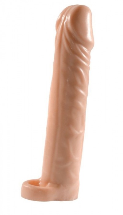 Телесная насадка-удлинитель Extension sleeve с подхватом - 17 см. - Sitabella - в Рубцовске купить с доставкой