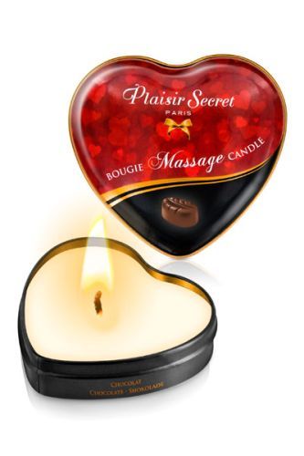 Массажная свеча с ароматом шоколада Bougie Massage Candle - 35 мл. - Plaisir Secret - купить с доставкой в Рубцовске