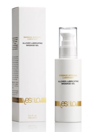 Массажный гель-смазка на силиконовой основе Allover Massage Gel - 100 мл. - YESforLOV - купить с доставкой в Рубцовске