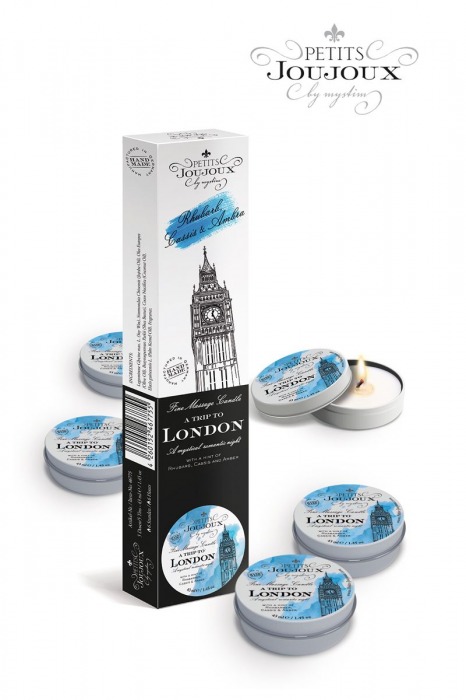 Набор из 5 свечей Petits Joujoux London с ароматом ревеня, амбры и чёрной смородины - MyStim - купить с доставкой в Рубцовске
