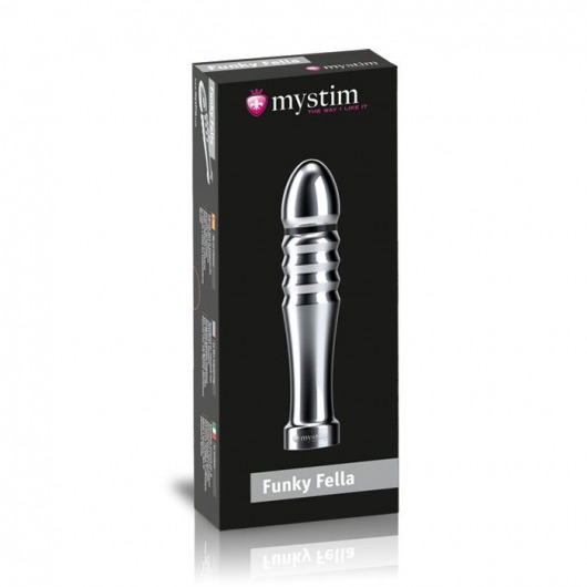 Ребристый фаллоимитатор для электростимуляции Funky Fella Rill Dildo - 13 см. - MyStim - купить с доставкой в Рубцовске