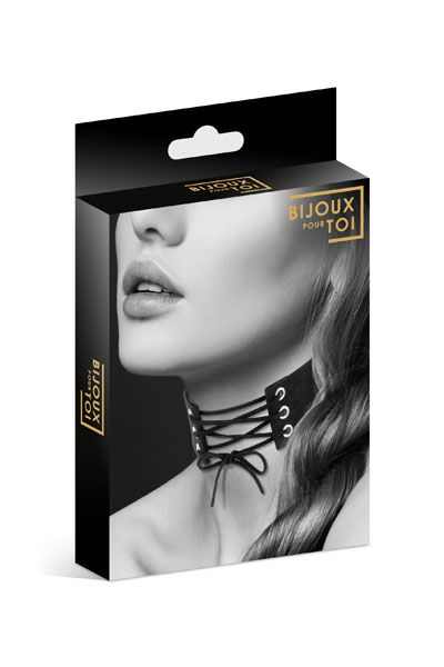 Оригинальный ошейник-чокер со шнуровкой - Bijoux Pour Toi - купить с доставкой в Рубцовске