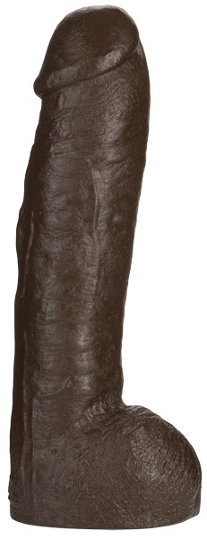 Большая насадка для трусиков Vac-U-Lock Realistic Hung - 31,7 см. - Doc Johnson - купить с доставкой в Рубцовске