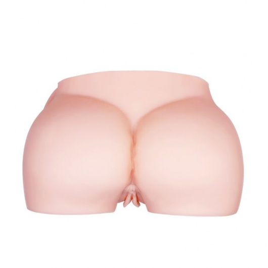 Телесный мастурбатор с двумя любовными тоннелями и вибрацией - Baile - в Рубцовске купить с доставкой