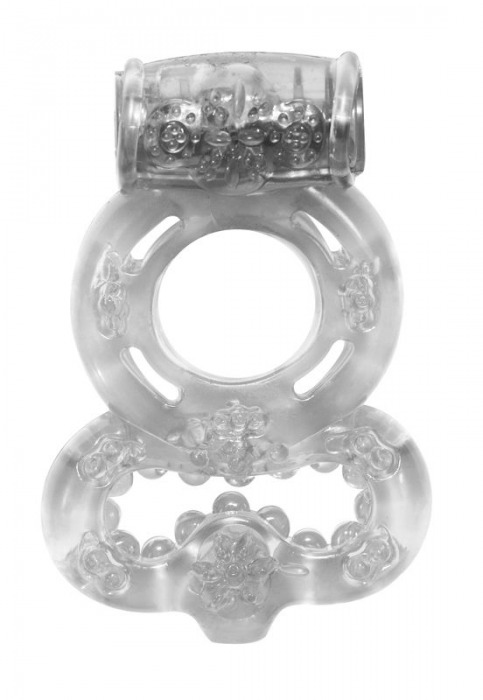 Прозрачное эрекционное кольцо Rings Treadle с подхватом - Lola Games - в Рубцовске купить с доставкой