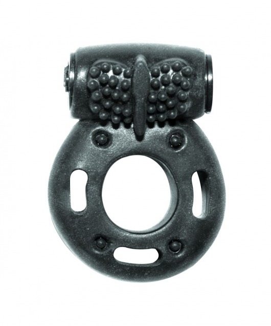 Черное эрекционное кольцо с вибрацией Rings Axle-pin - Lola Games - в Рубцовске купить с доставкой
