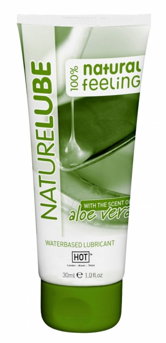 Смазка на водной основе с алоэ вера Nature Lube - 30 мл. - HOT - купить с доставкой в Рубцовске