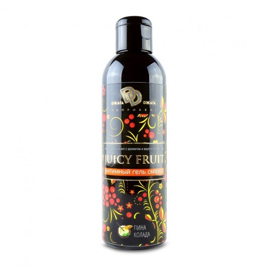 Интимный гель на водной основе JUICY FRUIT с ароматом пина колада - 200 мл. - БиоМед - купить с доставкой в Рубцовске