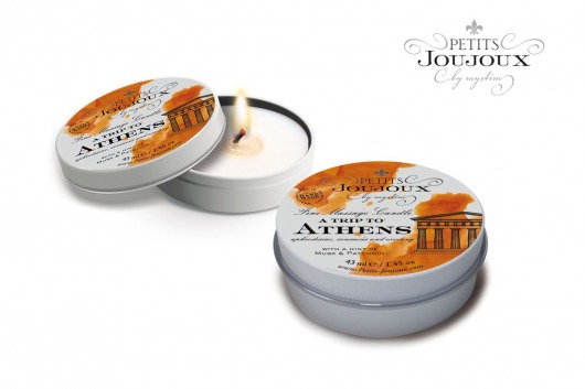 Массажная свеча Petits Joujoux Athens с ароматом муската и пачули - 33 гр. - MyStim - купить с доставкой в Рубцовске