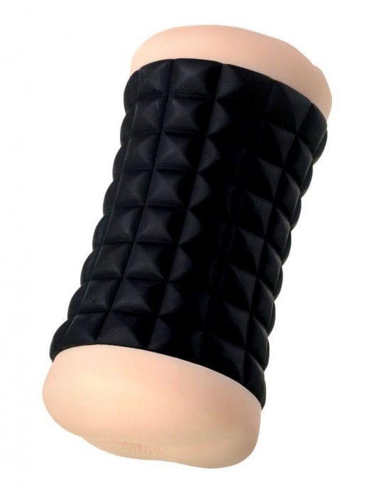 Двухсторонний мастурбатор JOS JANICE в черном цилиндре - JOS - в Рубцовске купить с доставкой