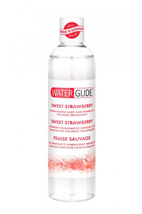 Лубрикант на водной основе с ароматом клубники SWEET STRAWBERRY - 300 мл. - Waterglide - купить с доставкой в Рубцовске