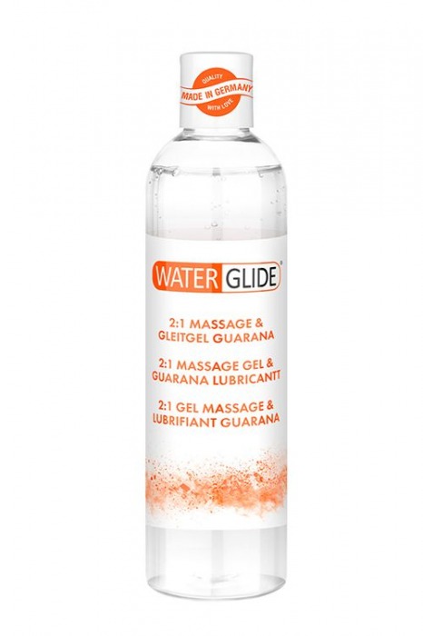 Гель-смазка 2-в-1 MASSAGE   LUBRICANT GUARANA - 300 мл. - Waterglide - купить с доставкой в Рубцовске
