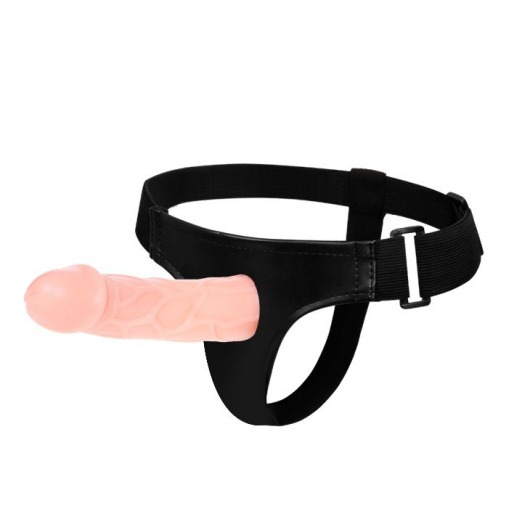 Телесный фаллоимитатор на трусиках Jessica Strap-On - 15,5 см. - Baile - купить с доставкой в Рубцовске
