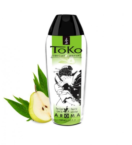 Интимный гель TOKO Pear   Exotic Green Tea с ароматом груши и зеленого чая - 165 мл. - Shunga - купить с доставкой в Рубцовске