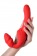 Красный безремневой страпон с вибрацией - ToyFa купить в Рубцовске с доставкой в Orgasmix.ru Красный безремневой страпон с вибрацией - ToyFa - купить с доставкой в Рубцовске